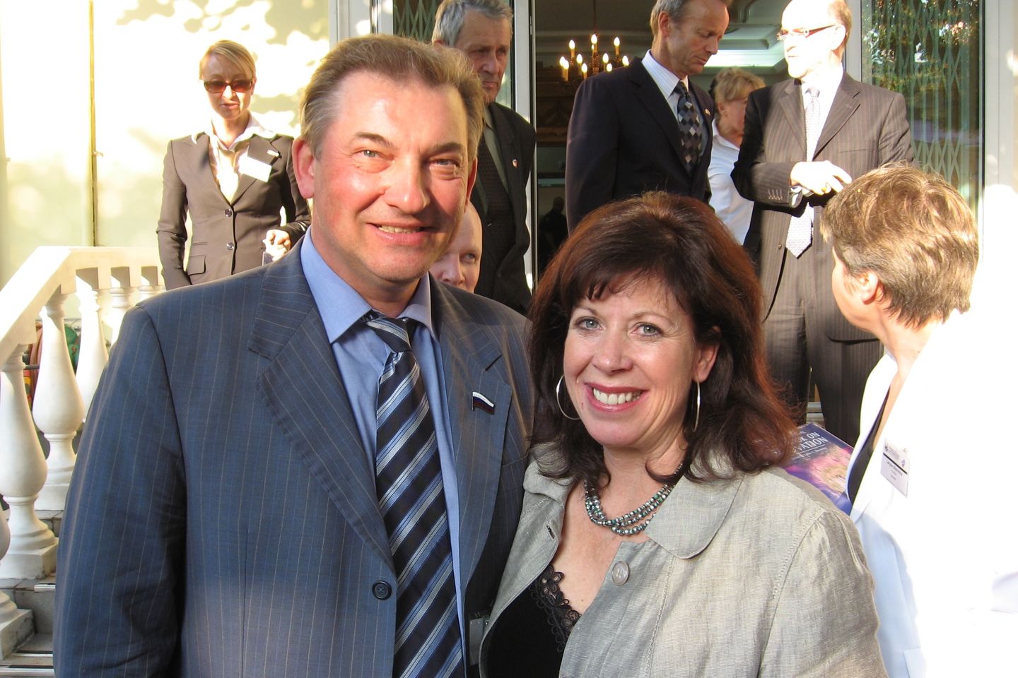 Photo with the famous Vladislav Tretiak, Canadian Embassy 2009